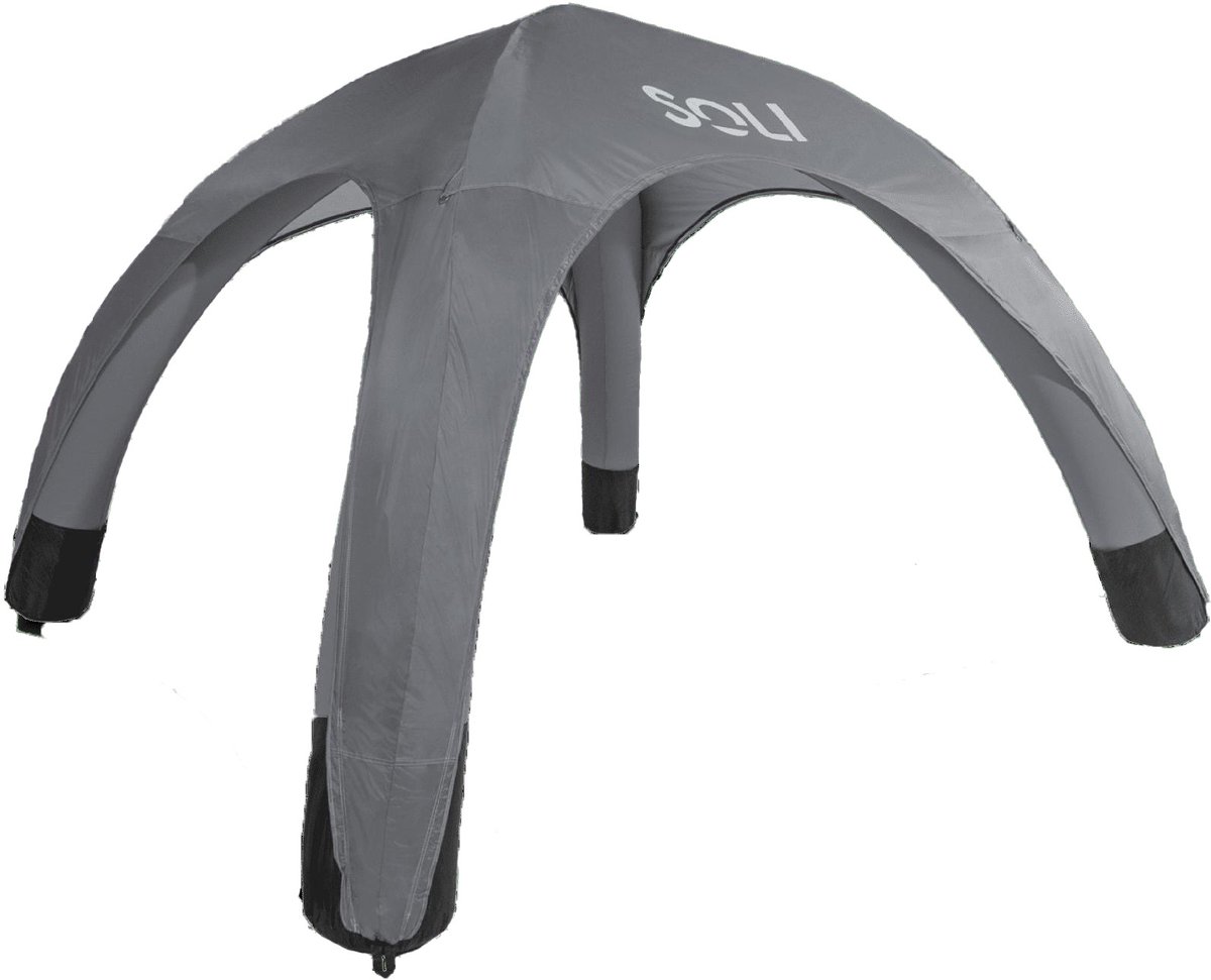 Buitenkado Opblaasbare Tent 3x3m – Auto Inflate – Grijs