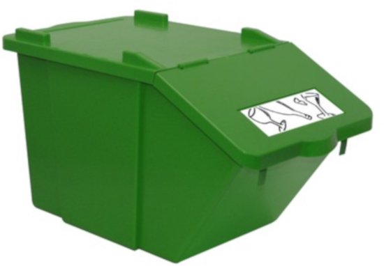 Meva - Afvalscheidingsbak - Stapelbaar - Groen - 45L — afbeelding 2