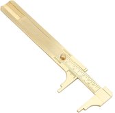 Mini Pied à Coulisse En Laiton 80mm - Double Échelle Mm/pouces - Précision Bijouterie Et Modélisme
