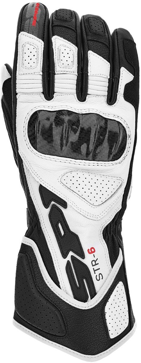 Spidi STR-6 Zwart Wit Handschoenen - Handschoen