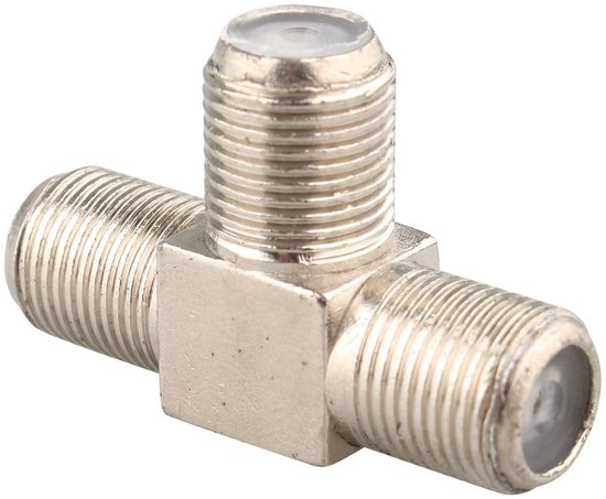 Matv Adapter 4 STKS F-Type RG6 Vrouwelijke naar 2 Vrouwelijke 3-weg Coax Kabel T ...