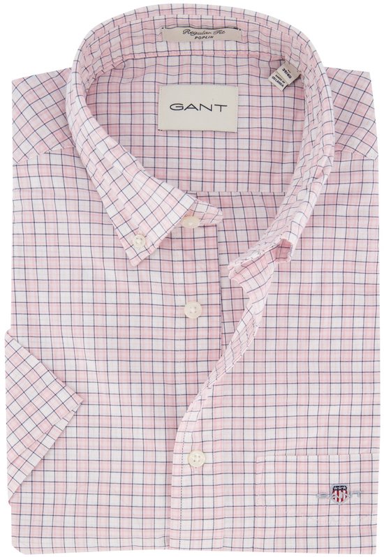 Gant chemise casual manches courtes rose