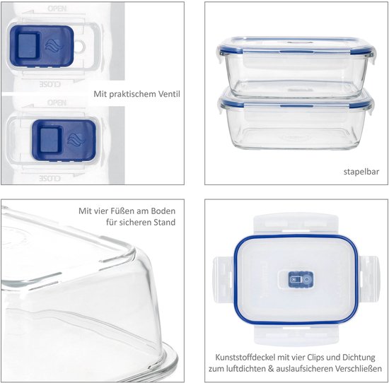 Set van 2 Pure Box Active voorraadpotten van 122 cl - 5088000