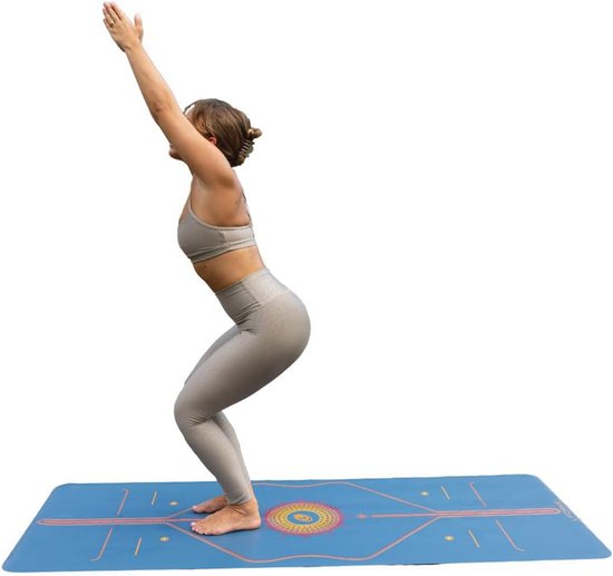 Yogamat met Gratis Tas en Antislip Grip - Milieuvriendelijk en Innovatief Uitlijningssysteem van Yogamat — afbeelding 3