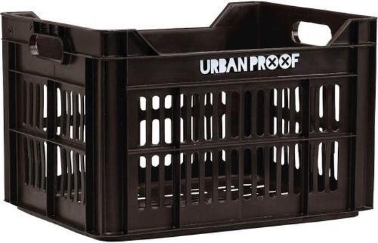 Urban Proof Fietskrat 30L donker bruin | bol.com