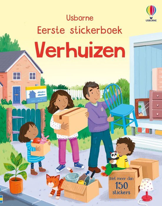 Eerste stickerboek 1 - Verhuizen - cover