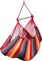 Potenza® hangstoel – RUIM & COMFORTABEL - Binnen of buiten - 130x160 cm - Belastbaar tot 150 kg - Rood