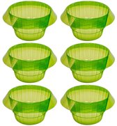 Slakkenbescherming Tuin - Plantbescherming - Slakvrije groentetuin - Groenteplanten beschermen - Tuinaccessoire - Tuinders - Slakkenschild - Groen - Universeel - 6 stuks