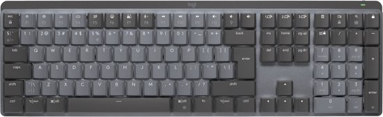 Logitech MX Mechanical - Draadloos mechanisch toetsenbord - Tactile - QWERTY ISO - Grijs