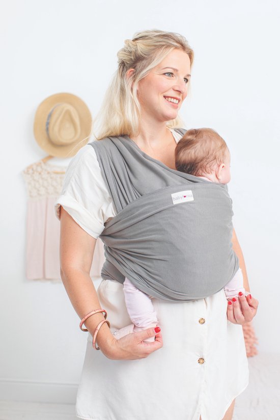 Babylonia draagdoek - Tricot-Slen - Lichtgrijs van Babylonia — afbeelding 3