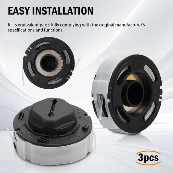 Geschikt voor 3-pack C3-2 vervangende spoelen voor Stihl FSA 57 met AutoCut C3-2 onkruidverdelgerkop - vervangt 4009 710 4305 4009 710 4306 van Stihl — afbeelding 2