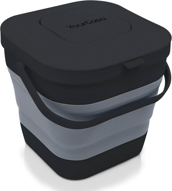 MIVIDE 12 L Prullenbak Smal, Vuilnisemmer Met Deksel, Zwart, Pop Up Deksel Voor Kantoor Keuken Badkamer Woonkamer 1131213235