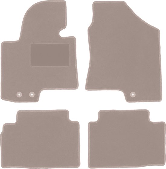 Beige velours matten voor: Peugeot Boxer I bestelwagen (1994-2006)