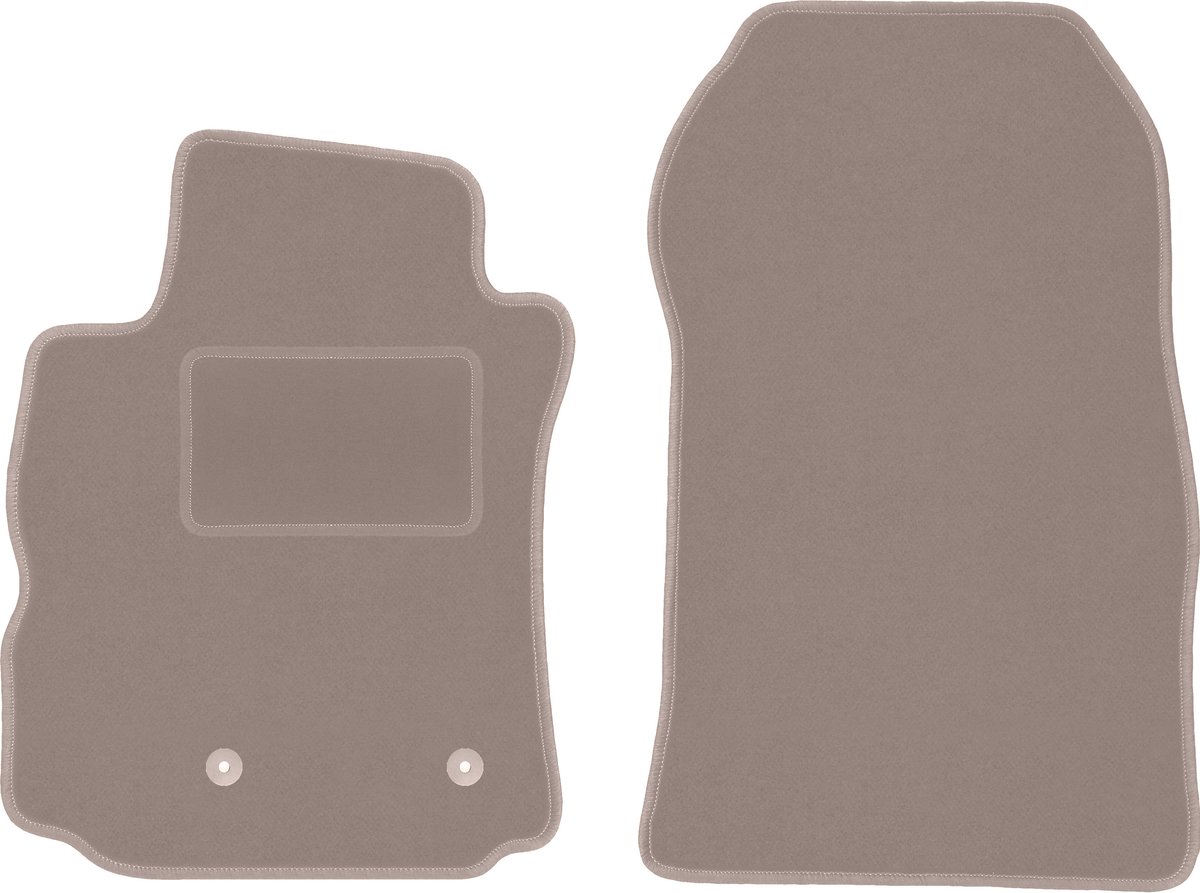 Beige voormatten voor: Renault Modus minivan (2004-2012)