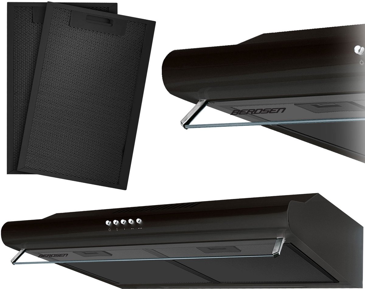 Onderbouw afzuigkap – absorber 50 cm Berdsen BE-10-A zwart