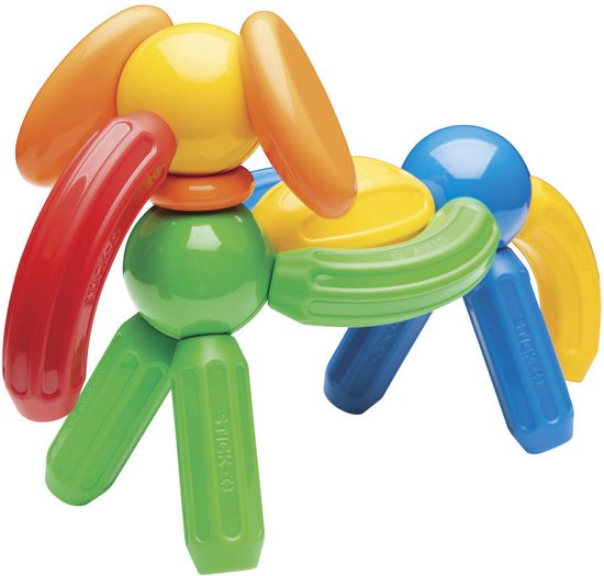 Stick-O Basic Set - Magnetisch Bouwspeelgoed - 30-delig - Montessori Speelgoed - vanaf 18 maanden