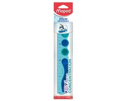 Liniaal Maped Kidy Learn Concentration 20 cm blauw