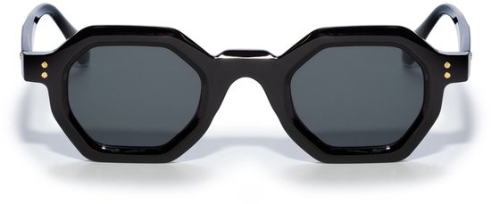 Zonnebril ronde hoeken - Zonnebrillen - Festival bril - Rave bril - Glasses - Dik montuur - Zwart van Merkloos — afbeelding 3