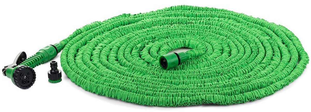 Uittrekbare Tuinslang 20-60m met 7-in-1 Spuitpistool – Lichtgewicht & Knikvrij – Hoge Druk tuinslanghaspel - tuinslang gardena - tuinslang koppelingen – Groen - 07779 – foto 5