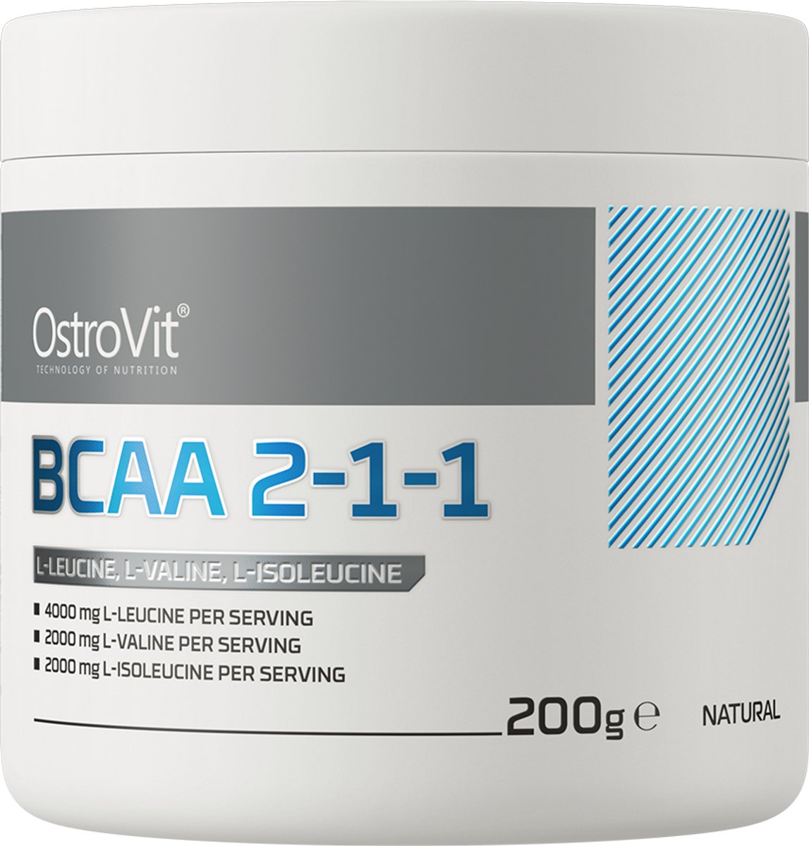 OstroVit BCAA 2:1:1 – Voedingssupplement – BCAA – Vegan – 200g