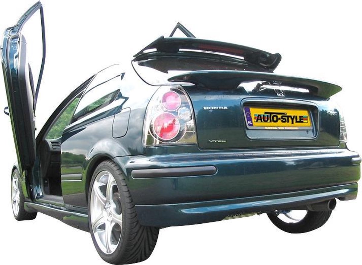 Dynamik Achterbumperskirt passend voor Honda Civic 3-deurs 1996-2001 'Type-R Look' (ABS)