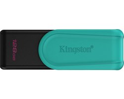 Kingston Technology DataTraveler 128GB Portable USB 3.2 Gen 1 Exodia S (Black/Turquoise)