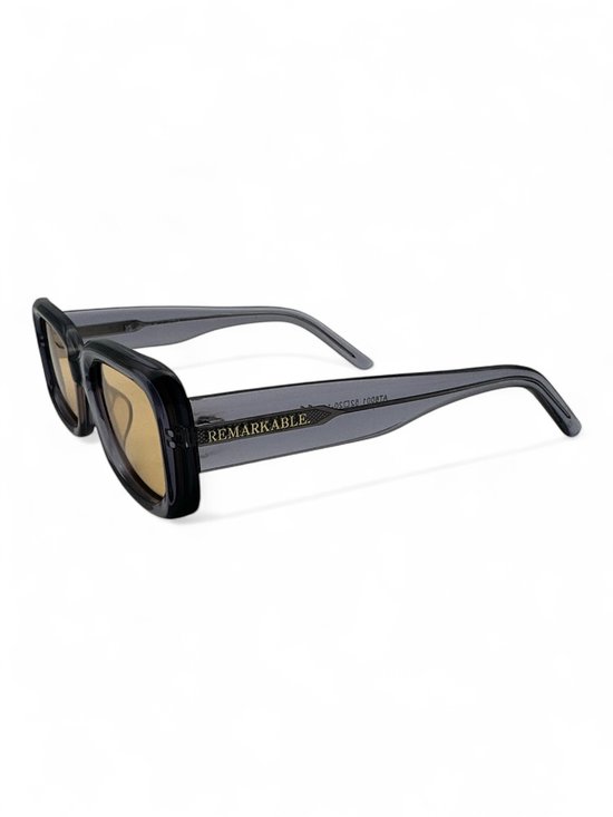 The Brand Remarkable - Zonnebril Unisex - Zonnebril Dames - Zonnebril Heren - Cat-Eye / Rechthoekige Zonnebril - Bruin / Grijs - UV400 - Luxe, & Trendy Zonnebril - Designer Zonnebril - Mode Zonnebril 2025 - Inclusief Beschermhoes - Polariserend Look van The Brand Remarkable — afbeelding 2