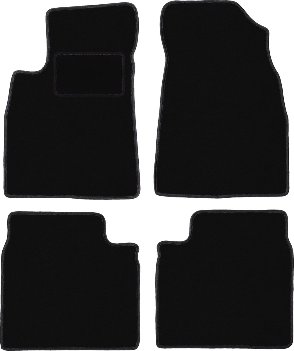 Zwarte veloursmatten voor: Kia Opirus sedan (2002-2011)