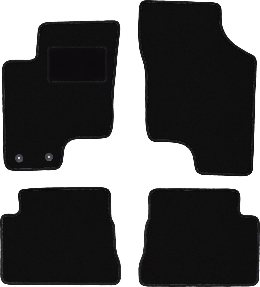 Zwarte veloursmatten voor: Hyundai Getz hatchback (2002-2010)