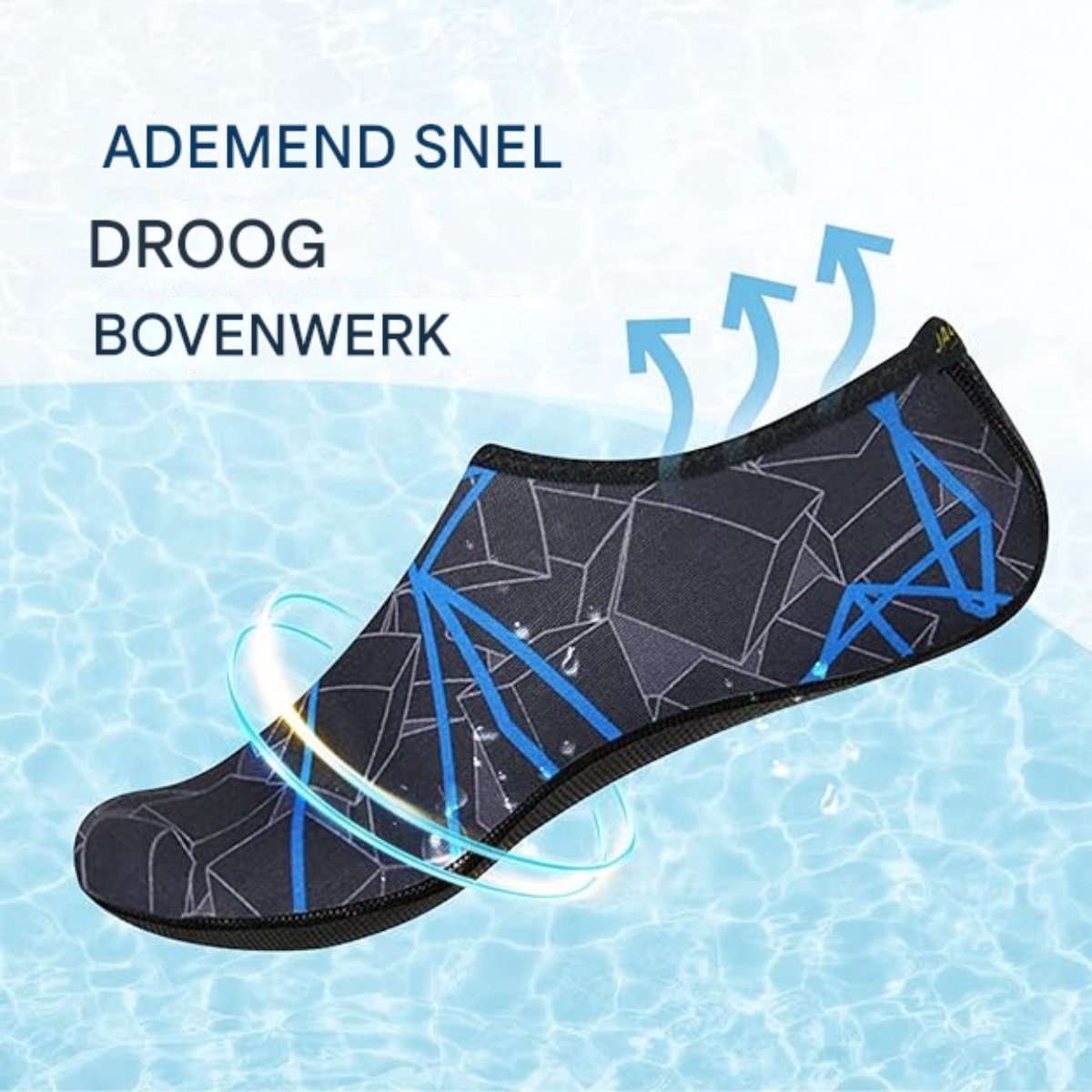 Snel drogende zwemschoenen - Ademende strandschoenen - Zachte en lichte schoenen op blote voeten - Anti - Slip Zwemschoenen - Bedrukte duiksokken - Waterschoenen voor Volwassenen - Geschikt voor cruisen, zwemmen, strand, zwembad, surfen — afbeelding 8