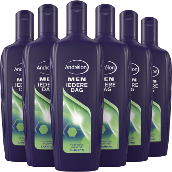 Andrelon Shampoo Men – Iedere Dag – Voordeelverpakking 6 x 300 ml