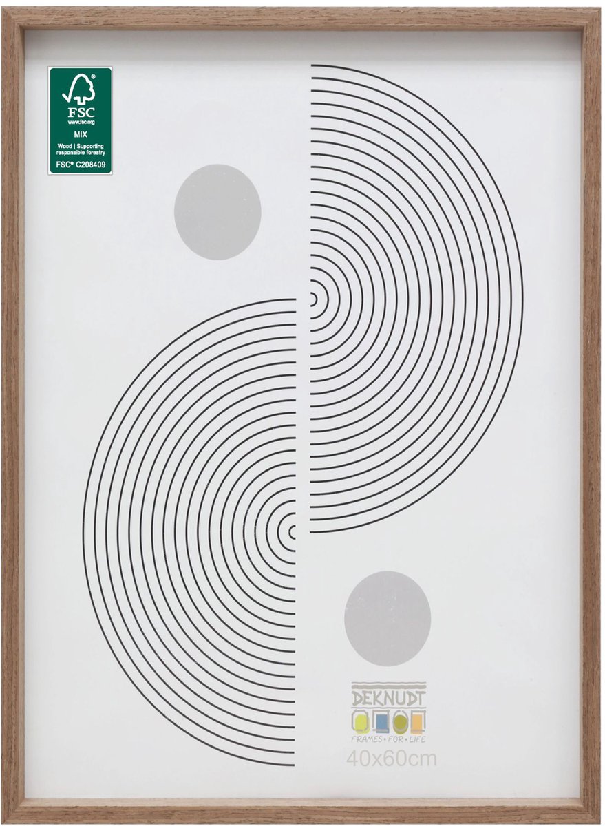 Deknudt Frames fotolijst - bruine houtkleur - strak - hout - FSC Mix - 40x60