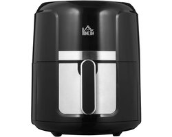 Premie Airfryer - 4L - met Digitaal Touchscreen en 12 Kookprogramma's - 80ºC tot 200ºC - 1300W - Zwart