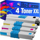 PlatinumSerie 4x toner XXL black alternatief voor Oki C310