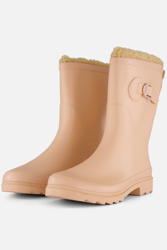 Gevoerde dames regenlaarzen roze Maat 41 100% stof- en