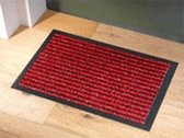 Hoogwaardige outdoormat - Mat - Deurmat - Brush-effect - 40 cm x 60 cm - Rood