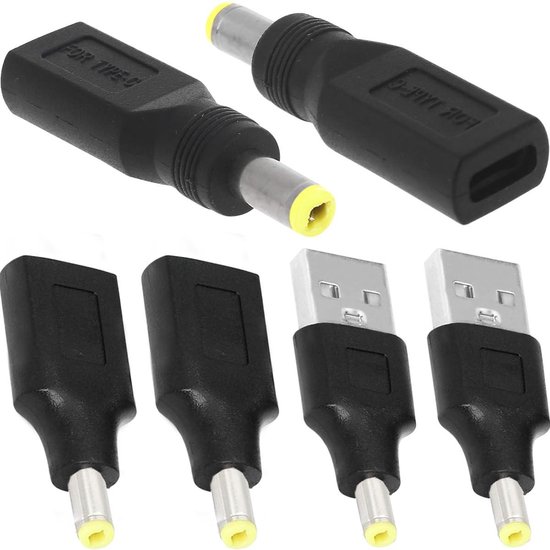 USB A 55 x 25 mm naar DC voedingsadapter voor 5 V stopcontact USB C ...