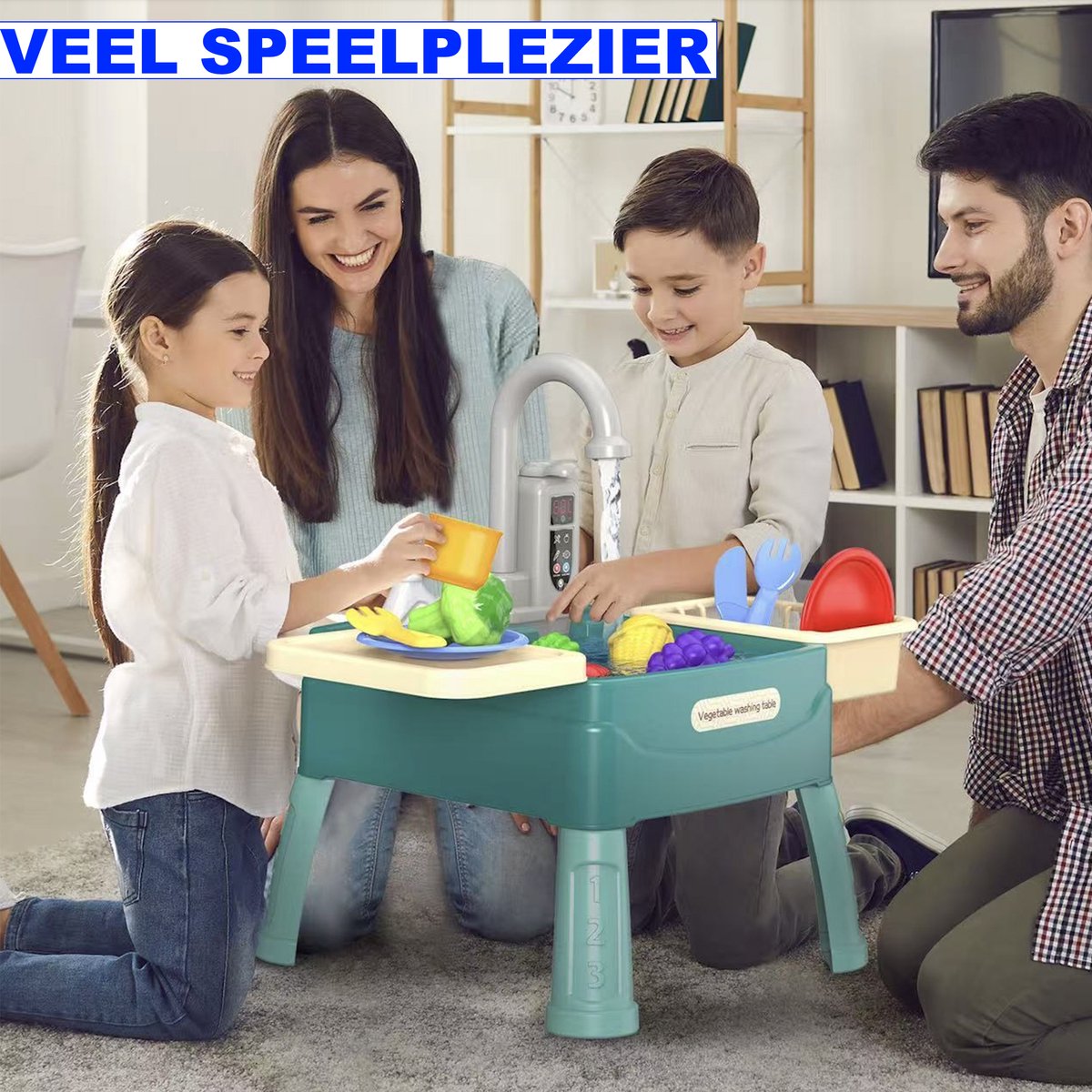 Waterwonder Speelkeuken - Speelkeuken Set Magische Kraan - Buitenkeuken Kind - Keuken Voor Kinderen - Speelkeuken Buiten - Tuin - Fijne Motoriek - Montessori Speelgoed - Keukentje — afbeelding 2