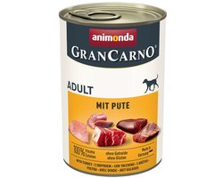 Animonda GranCarno Serie - Natvoer voor Volwassen Honden - Kalkoen - Graanvrij
