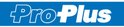 Blauw logo met witte tekst 'ProPlus'.
