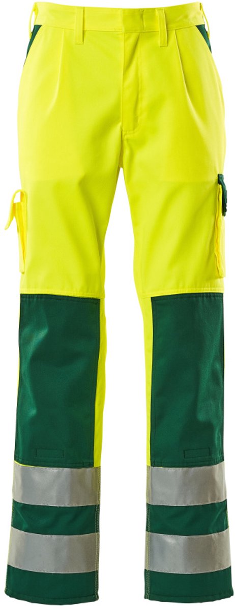 Mascot Safe Compete Broek met kniezakken 07179-470 - hi-vis geel/groen - C62 - 90
