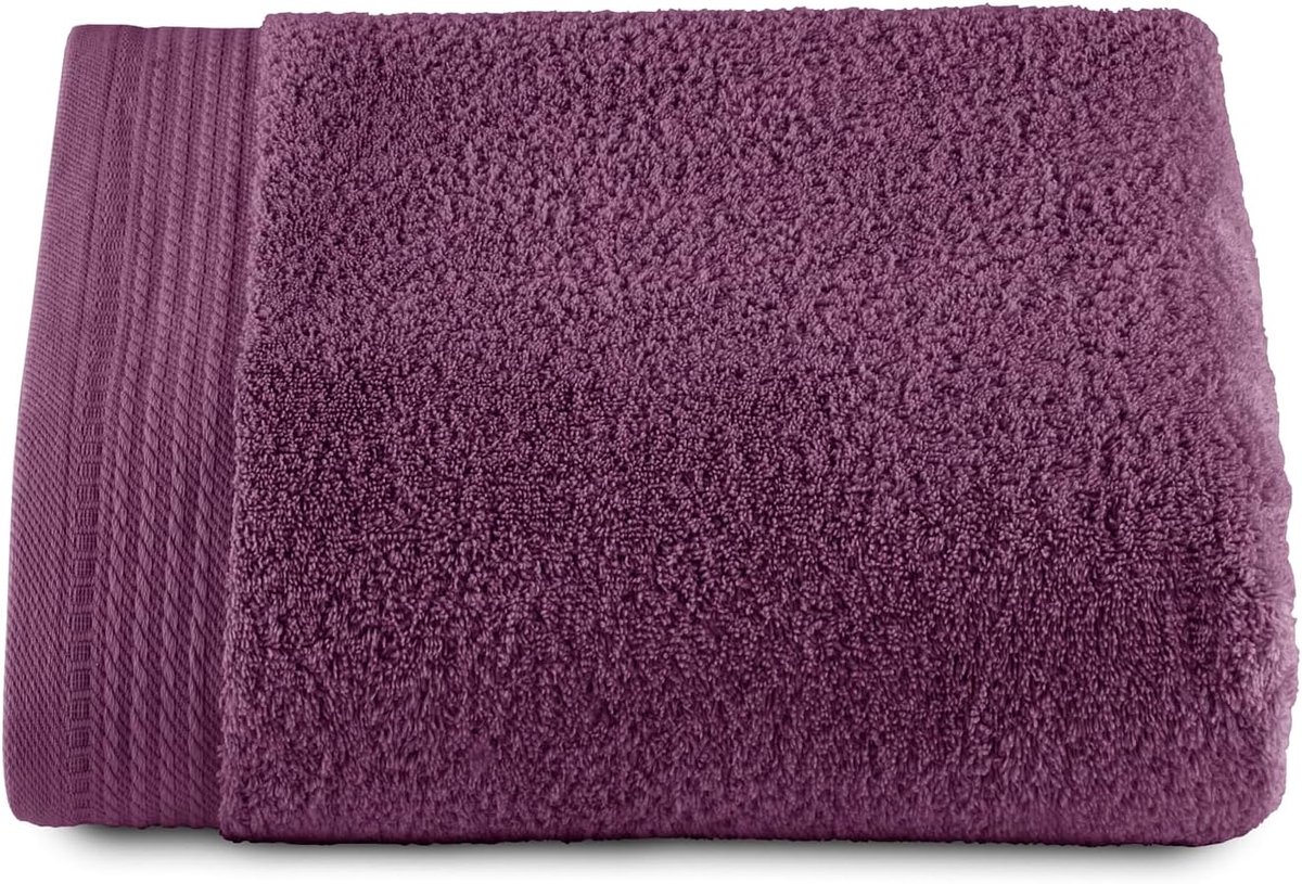 Famanu - Premium – grote badhanddoeken – 1 grote douchehanddoeken – 100 x 150 cm – 100% katoen – 600 gram – aubergine