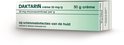 Daktarin crème 20 mg/g, 30g crème, voor schimmelinfecties van de huid. Johnson & Johnson.