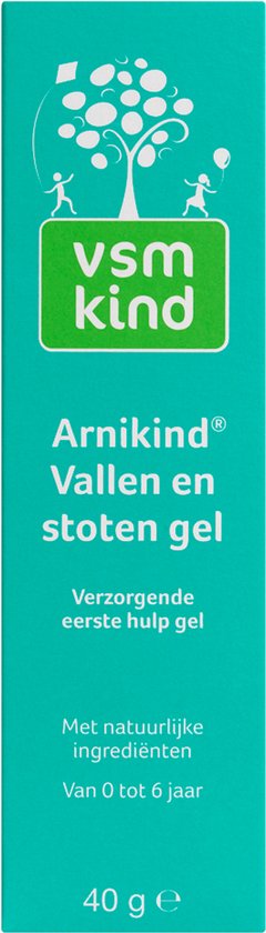 VSM Kind Arnikind Vallen en stoten gel, verzorgende eerste hulp gel met natuurlijke ingrediënten, van 0 tot 6 jaar, 40g.