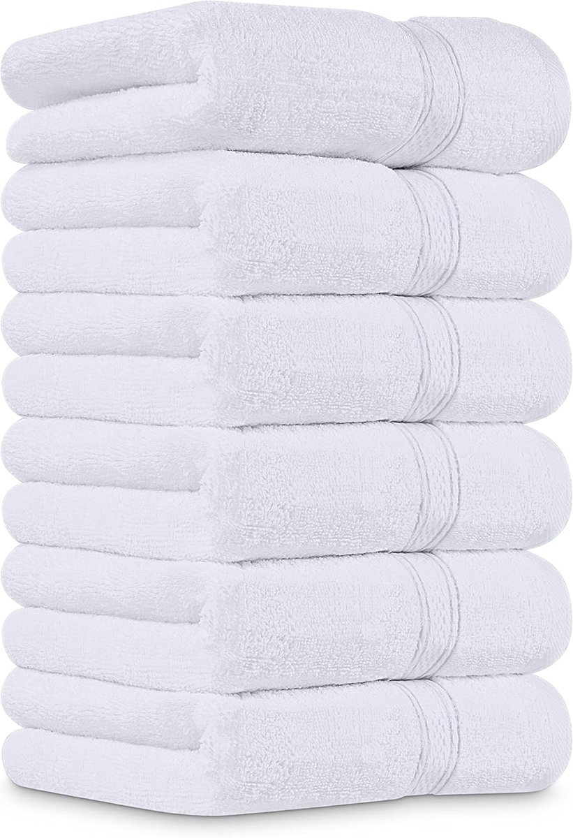 Famanu - 6 Set Premium Handdoeken, (41 x 71 CM) 100% Ringgesponnen Katoen, Ultra Zacht en Zeer Absorberend voor Badkamer, Fitnessruimte, Douche, Hotel en Spa