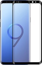 Screenprotector voor Samsung Galaxy S9 Plus (S9+), full screen tempered glass (glazen screenprotector), zwarte randen