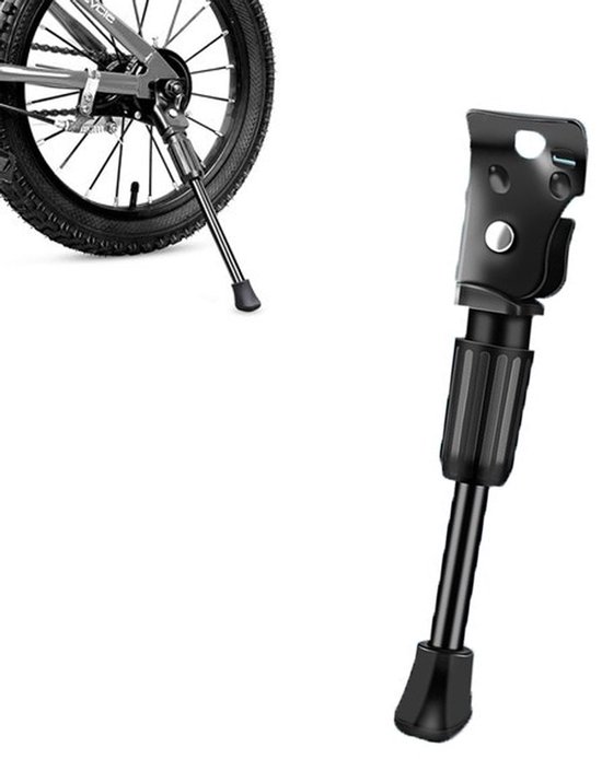 Béquille Vélo 20 Pouces Vélo Bequille AKS-16A C 16-20 Pouces Béquille Latérale Vélo Enfant Noir Vtt Accessoires