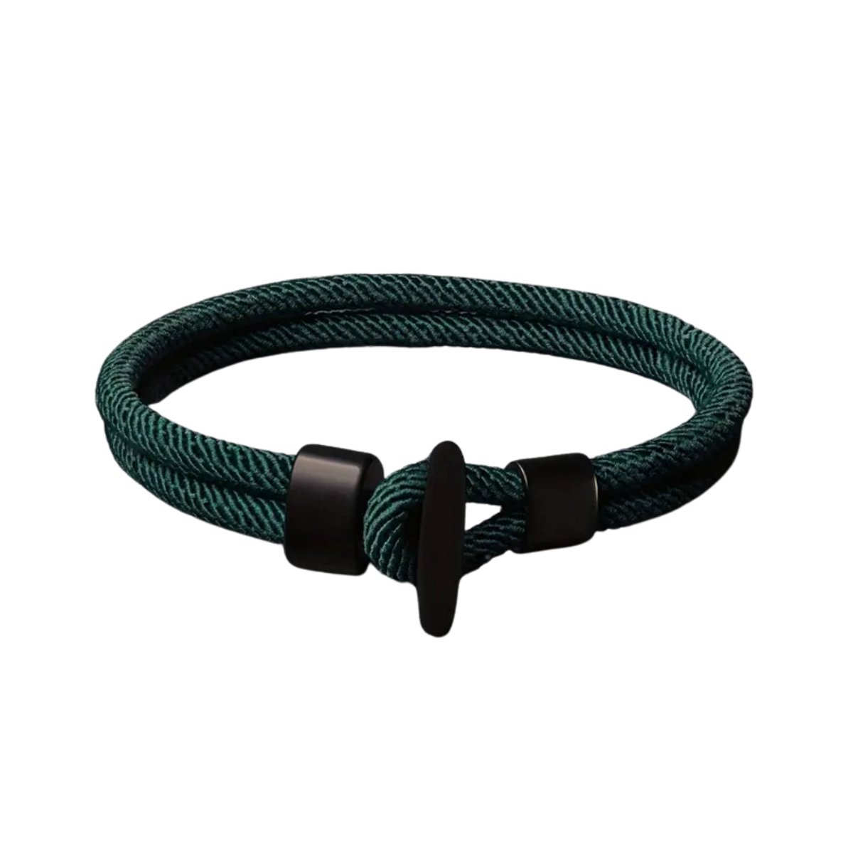 Livano Armband - Staal - Nep Zilver - Dames - Donkergroen