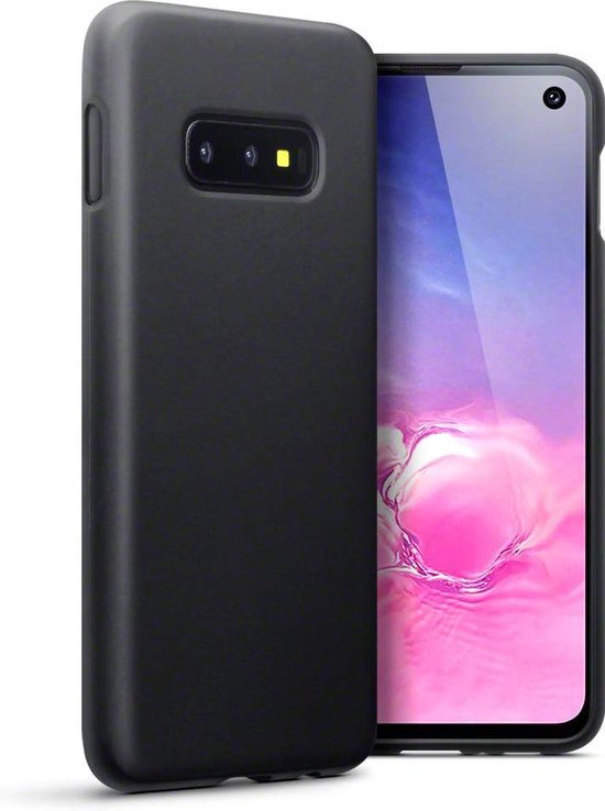 graan Onderdompeling onduidelijk Samsung Galaxy S10E hoesje, gel case, mat zwart - GSM Hoesje /  Telefoonhoesje Geschikt... | bol.com