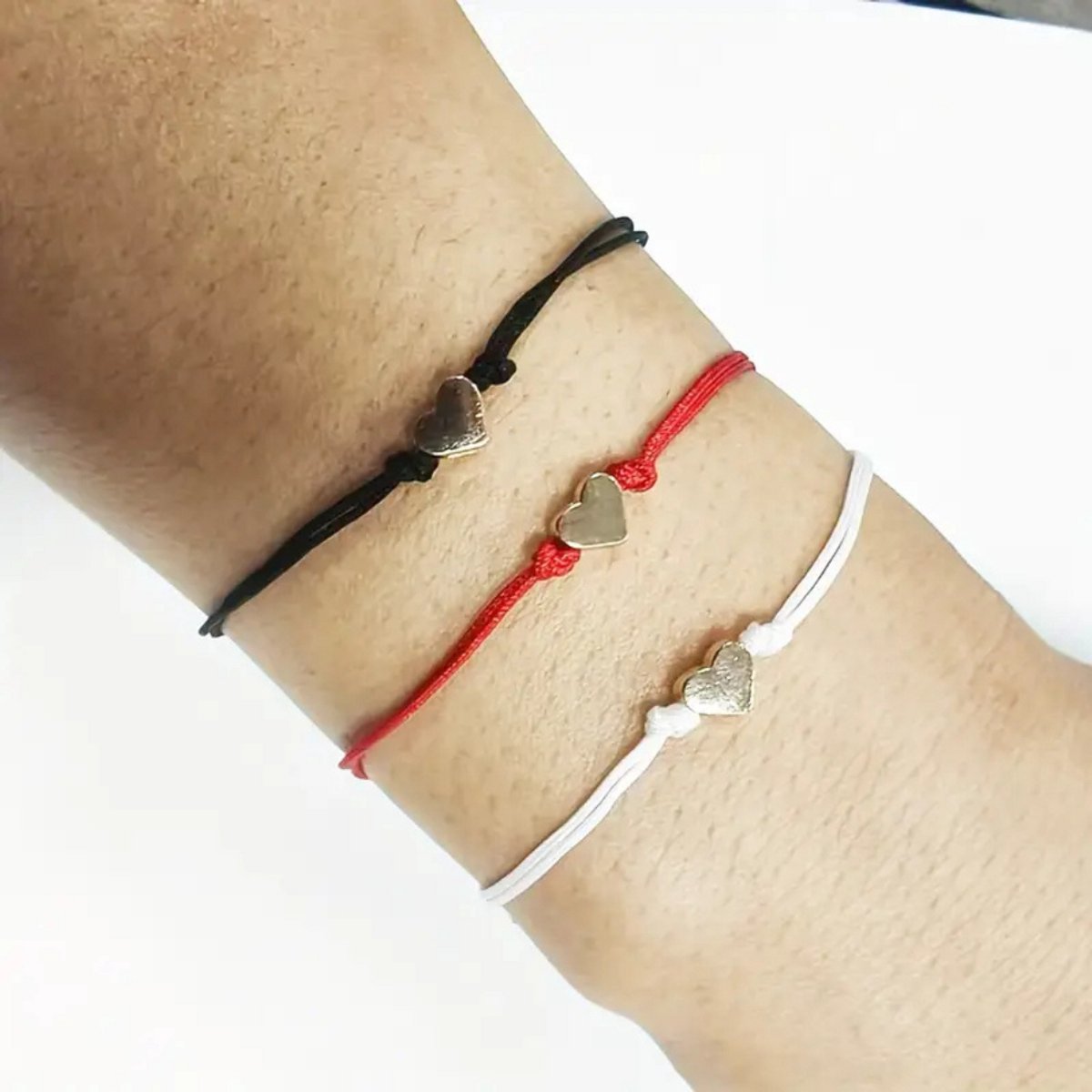 Bovista Armband - Staal - Nep Zilver - Dames - 3 St - Gemengd